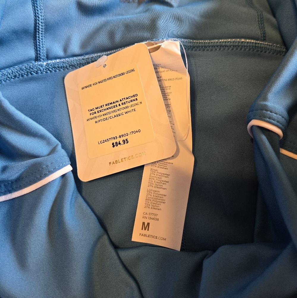 Fabletics capris (medium)  and sports bra (large)